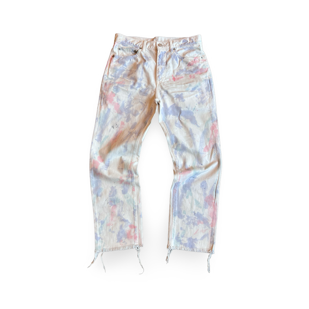 John Elliot Watercolor Jeans White