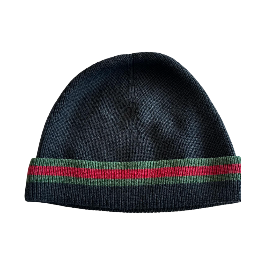 Gucci Striped Beanie Black