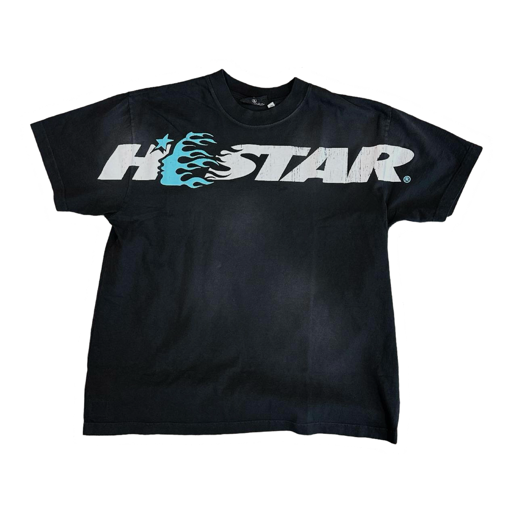 Hellstar Studios Cartoon Logo T-Shirt Black/Light Blue