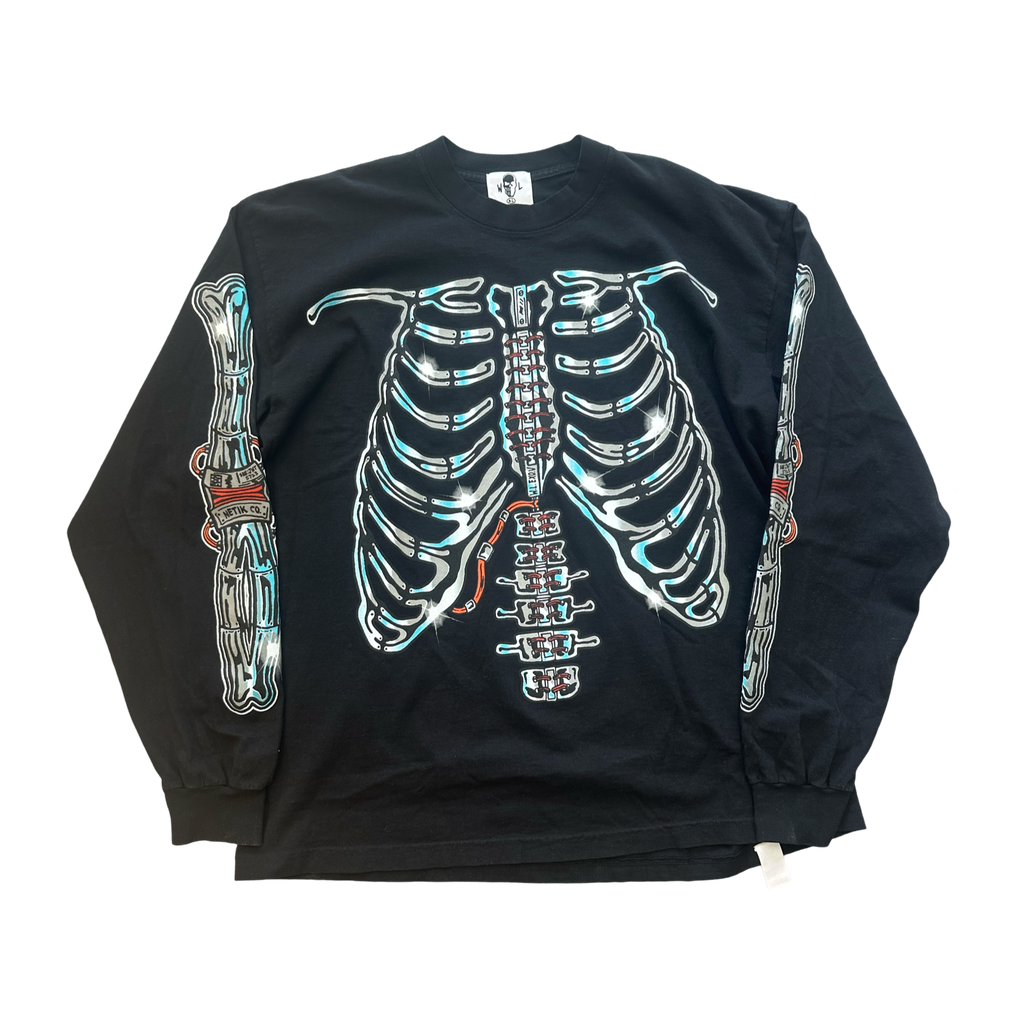 Warren Lotas Robot Skeleton L/S Shirt Black