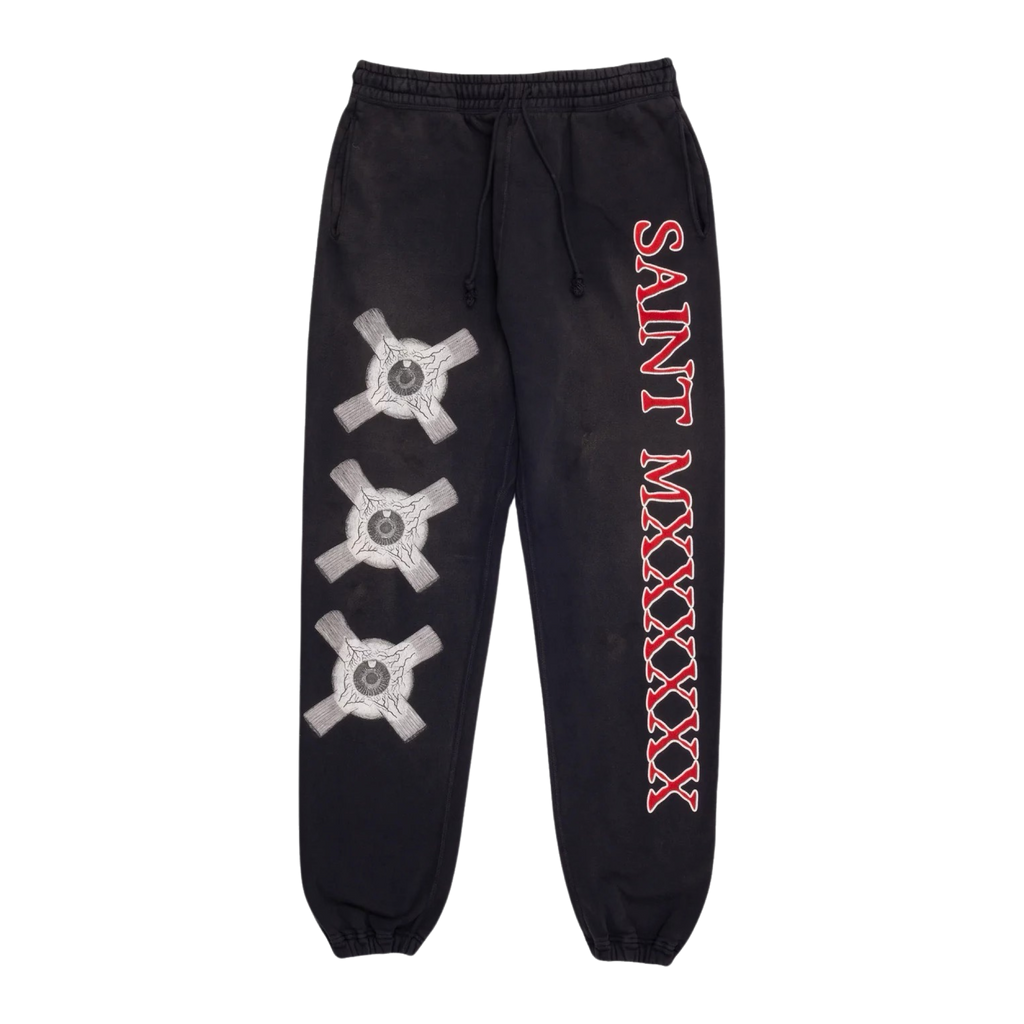 Saint Mxxxxxx Eyeball Graphic Sweatpants