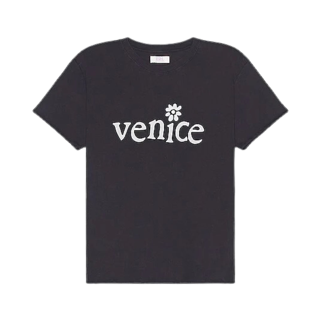 Venice Print T-Shirt Black