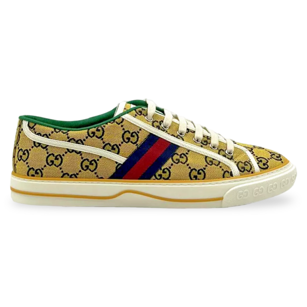 Gucci Tennis 1977 GG Canvas Yellow