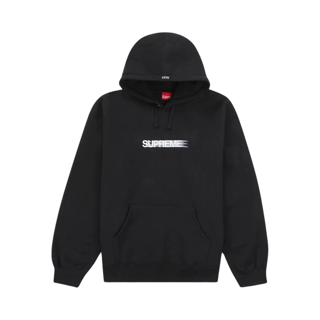 Supreme Motion Logo Hooded Sweatshirt (SS23) Black