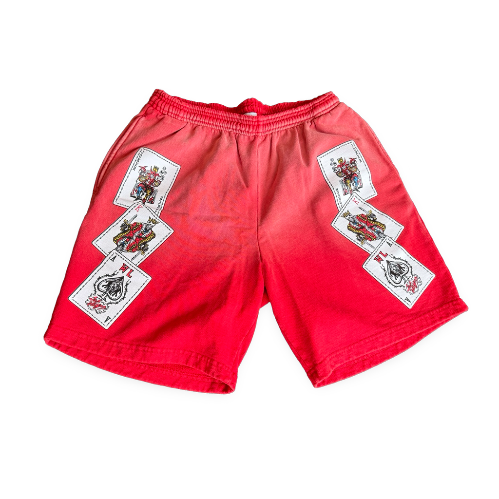 Warren Lotas Playing Cards Shorts Red