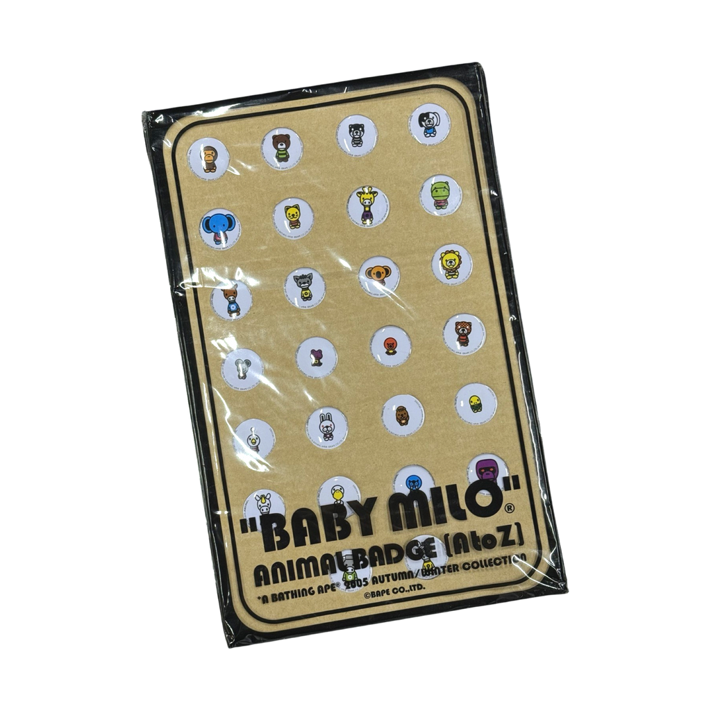 2005 Bape Baby Milo Animal Badge Set A to Z