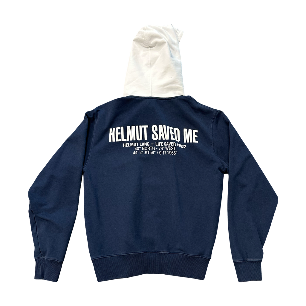 Helmut Lang Saved Me Sweatshirt Navy