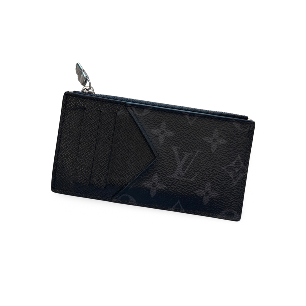 Louis Vuitton Black Monogram Zip Cardholder