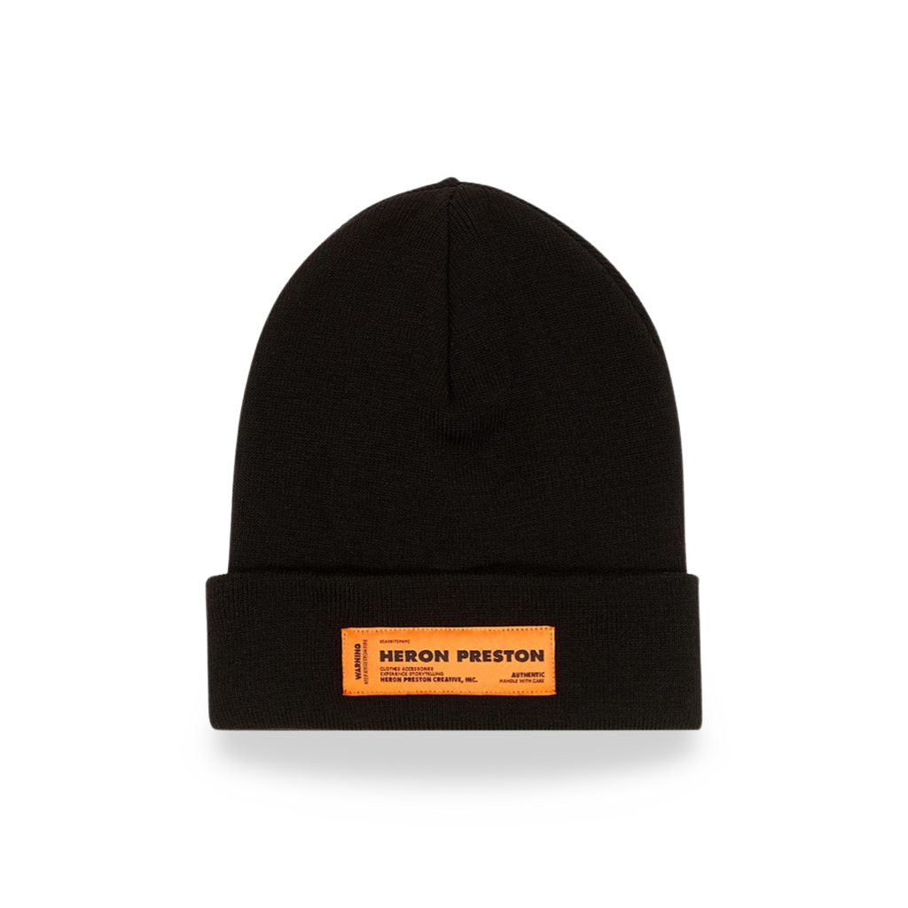 Heron Preston CTNMB Beanie Black Orange