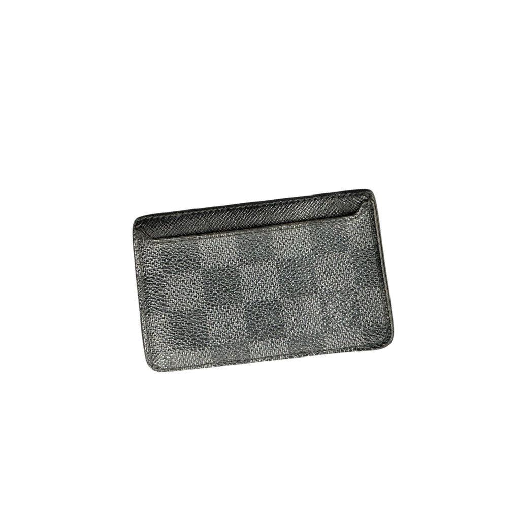 Louis Vuitton Damier Graphite Neo Porte Cartes Wallet Black