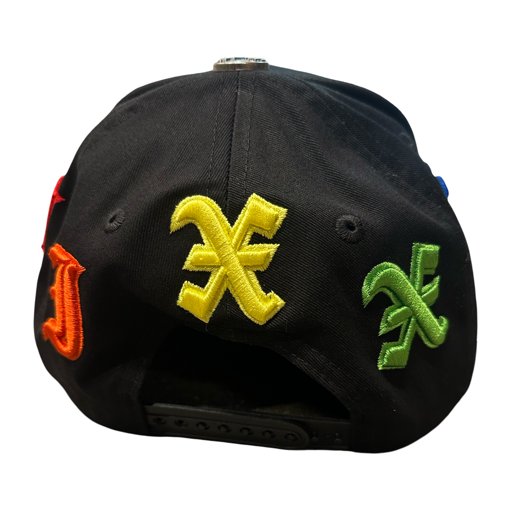 Cement Mixxx Classic Logo Hat Multi Color Black