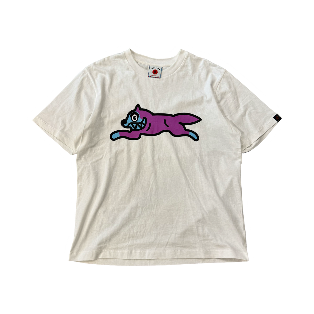 Billionaire Boys Club Ice Cream Running Dog T-Shirt White Purple