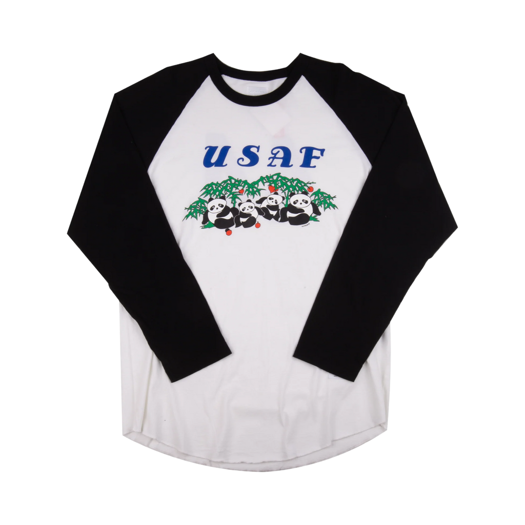 Supreme USAF Panda Raglan T-Shirt White Black