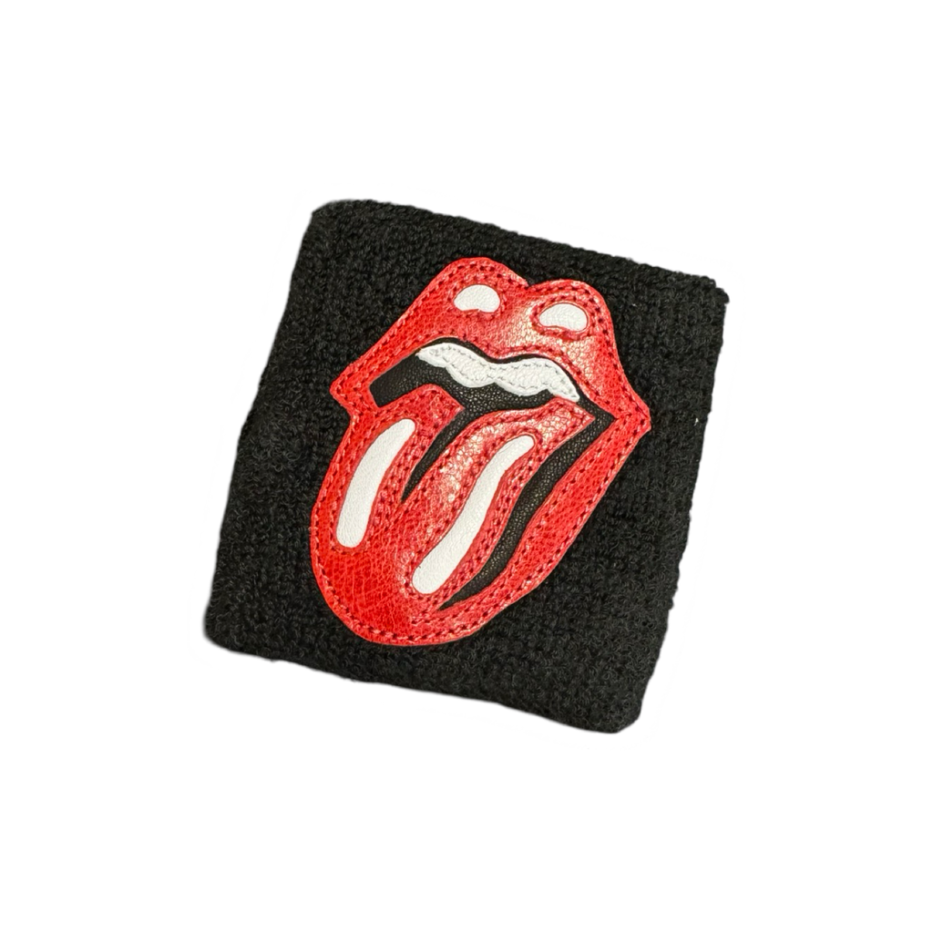 Chrome Hearts Rolling Stones Lips Sweatband Black