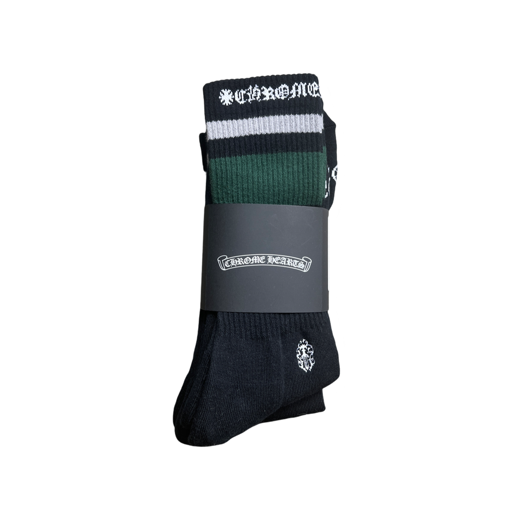 Chrome Hearts Miami Socks (3 Pack) Black