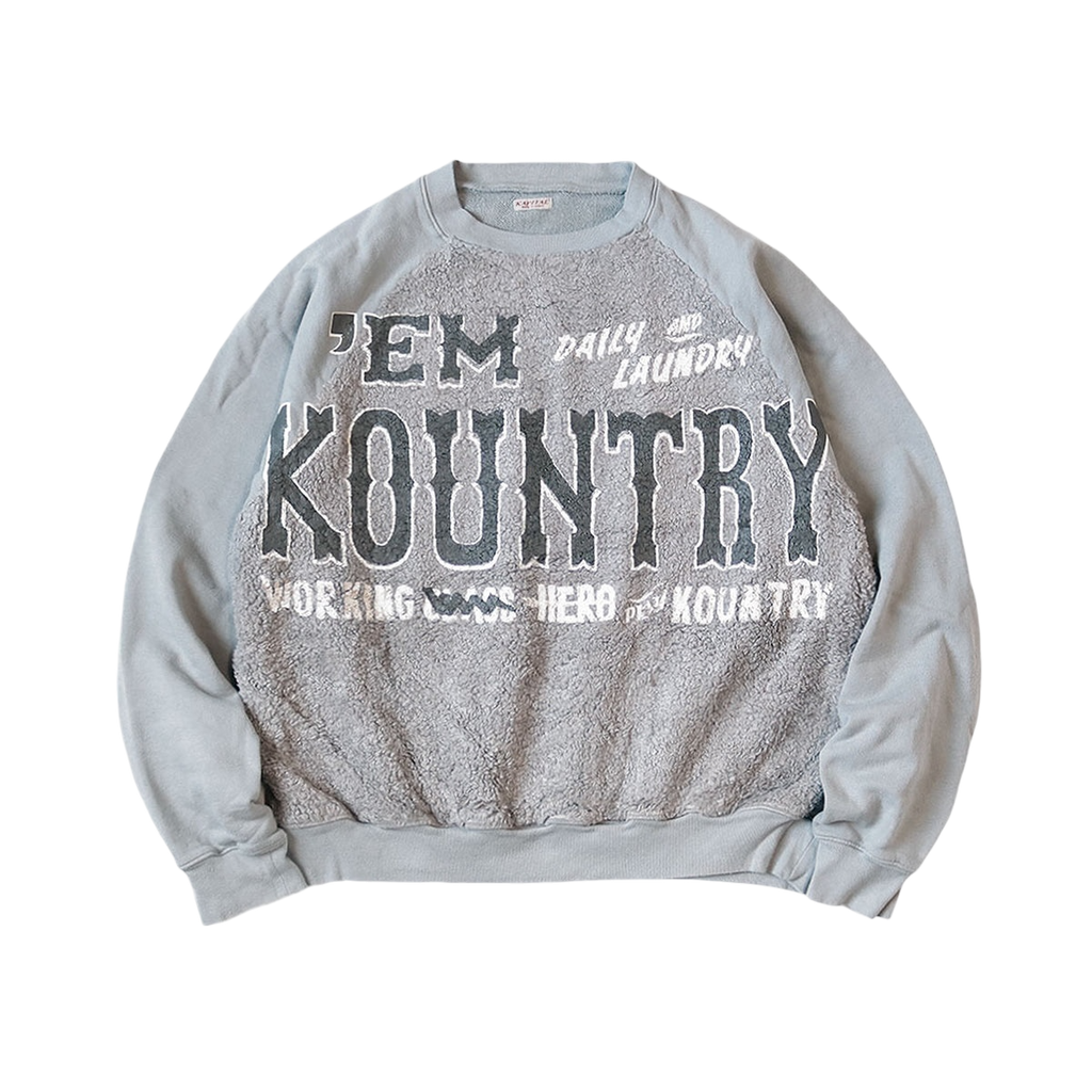 Kapital Kountry Fur Grizzly Sweatshirt Gray