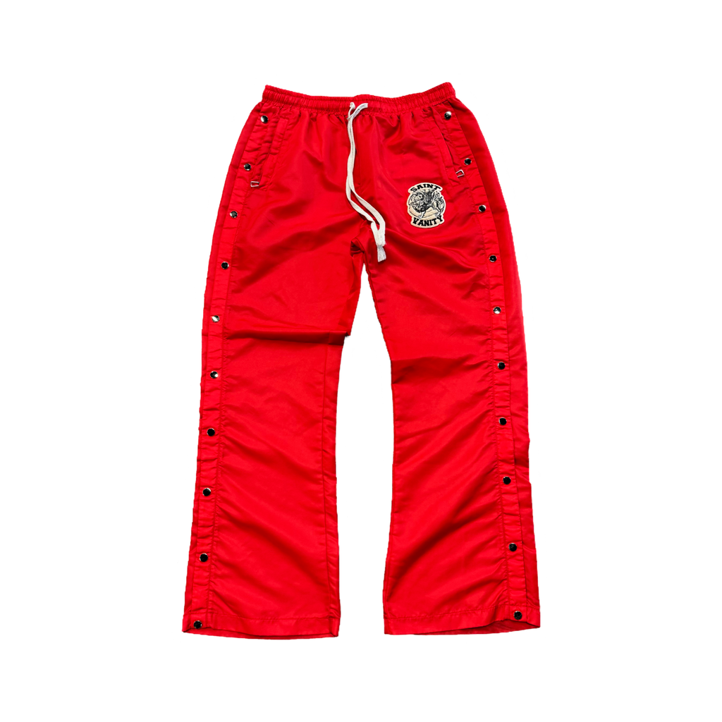 Saint Vanity Nylon Track Pants Red