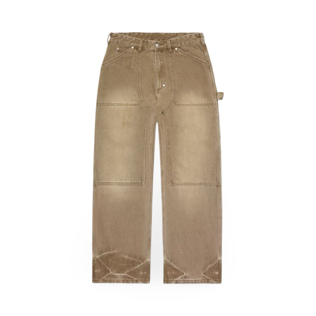 No Maintenance Bull Denim Double Knees Faded Tan