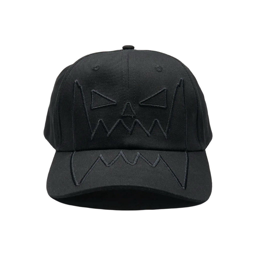 Asspizza Face Velcro Hat Black Black