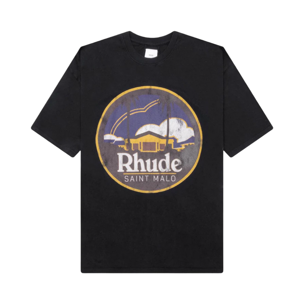 Rhude Saint Malo T-Shirt Vintage Black