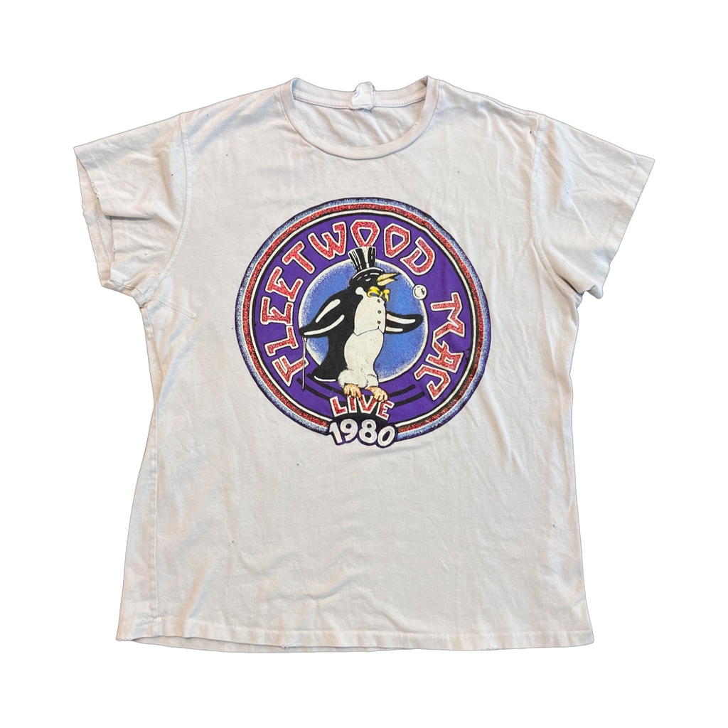 Fleetwood Mac 1980 Penguin Glitter Tour Tee Distressed (W)