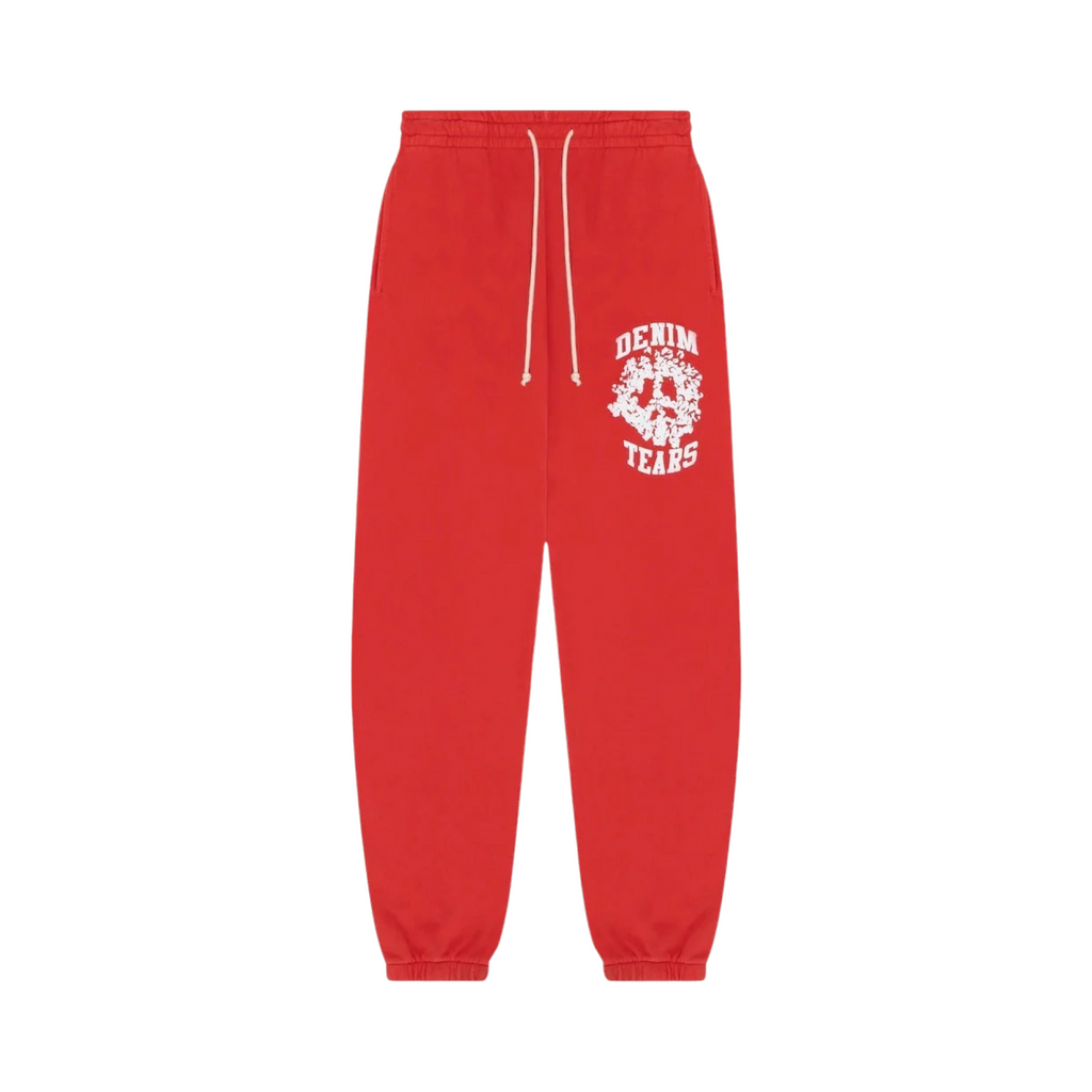 Denim Tears Cotton Wreath Peace University Sweatpant Red