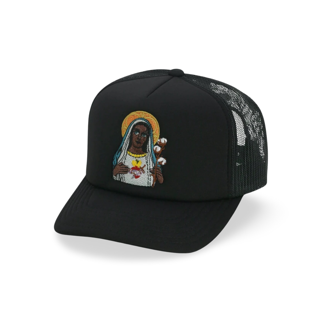 Denim Tears Saint Mary Southern Man Trucker Hat Black