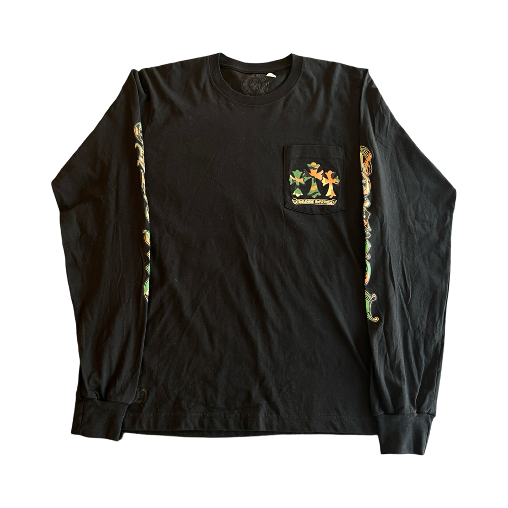 Chrome Hearts Triple Cross Longsleeve T-Shirt Black Camo