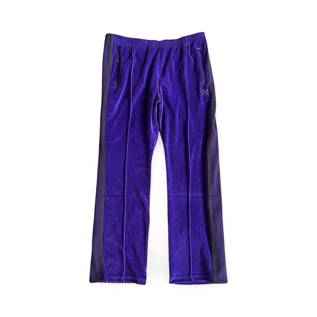 Needles Velour Narrow Track Pant Purple