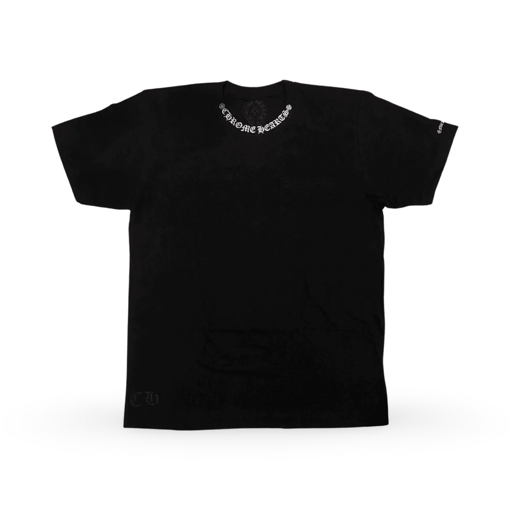 Chrome Hearts Neck Logo ("Fuck You" Sleeve) T-shirt Black