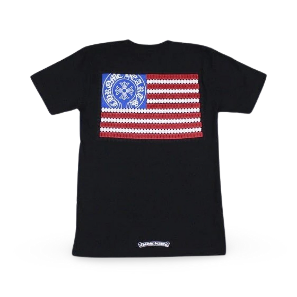 Chrome Hearts American Flag Dagger T-shirt Black