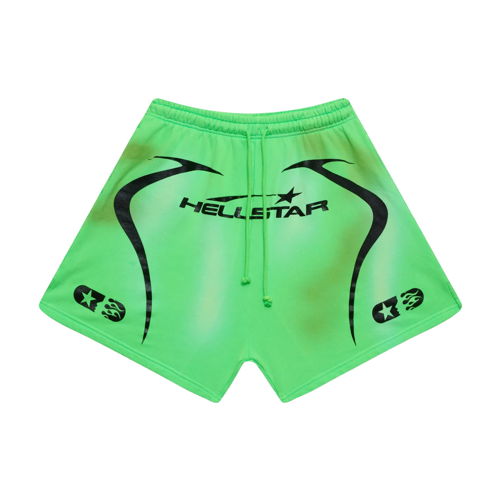 Hellstar Warm Up Shorts Neon Green