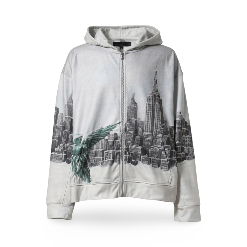 Who Decides War Angel Over the City Zip Up Multicolor