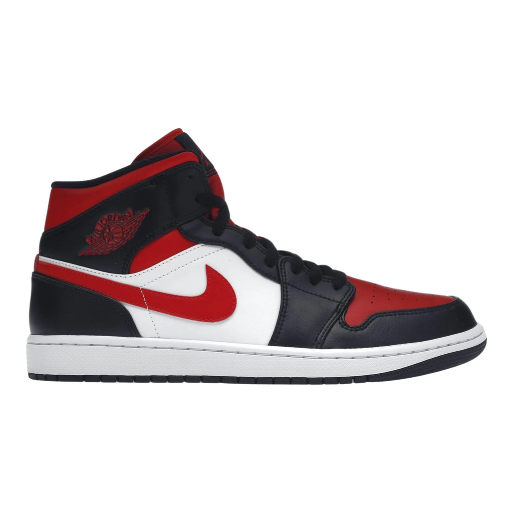 Jordan 1 Mid White Black Red (2022)