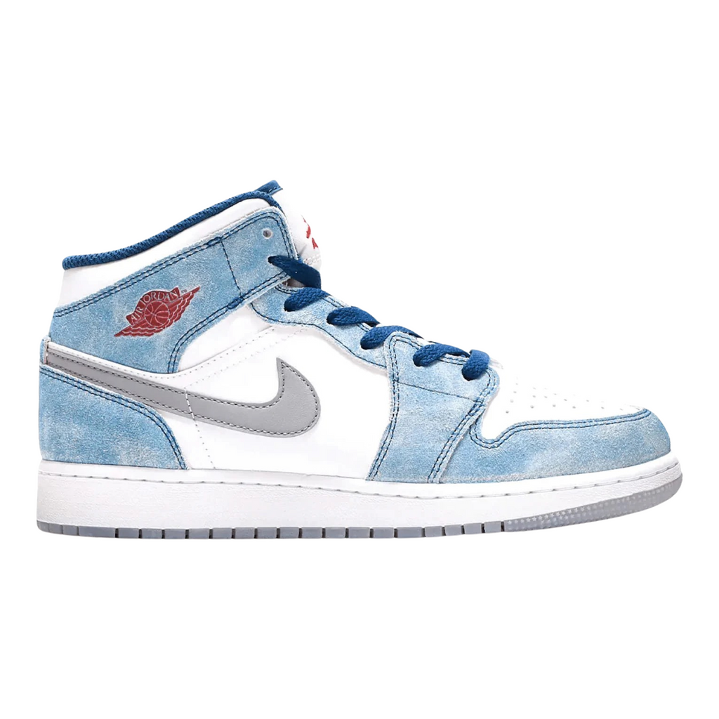 Jordan 1 Mid SE French Blue Light Steel (GS)