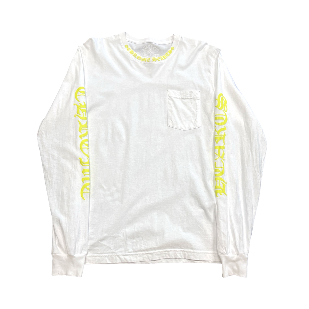 Chrome Hearts Neck Logo L/S White/Neon