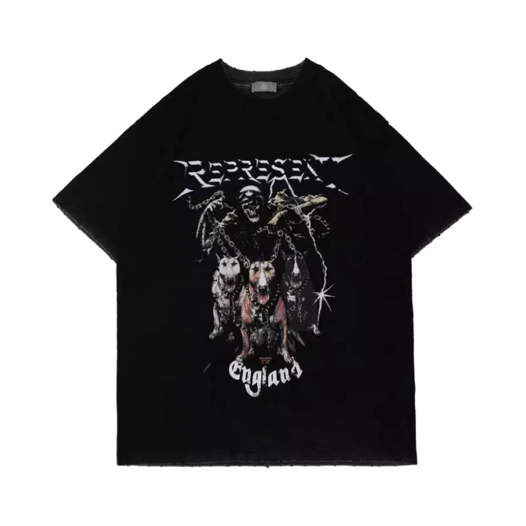 Represent Terrier Tension T-Shirt Faded Black