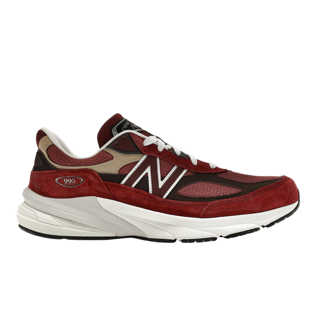 New Balance 990v6 MiUSA Teddy Santis Burgundy Tan