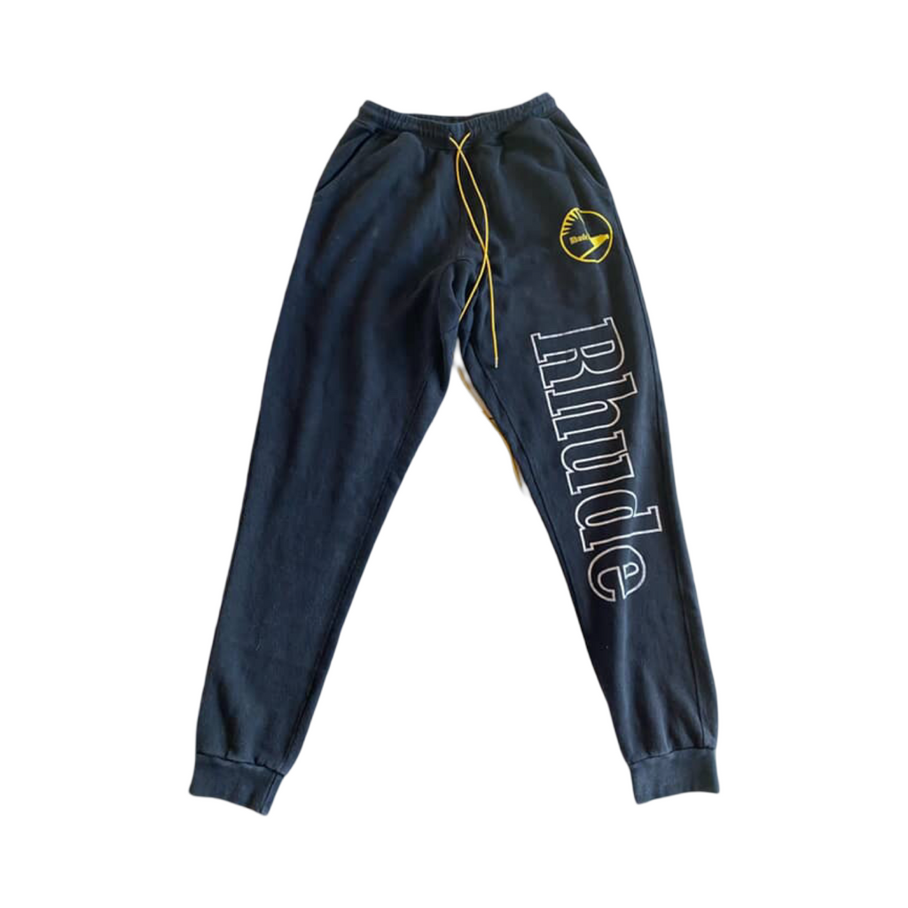 Rhude Black Racing Logo Sweatpants