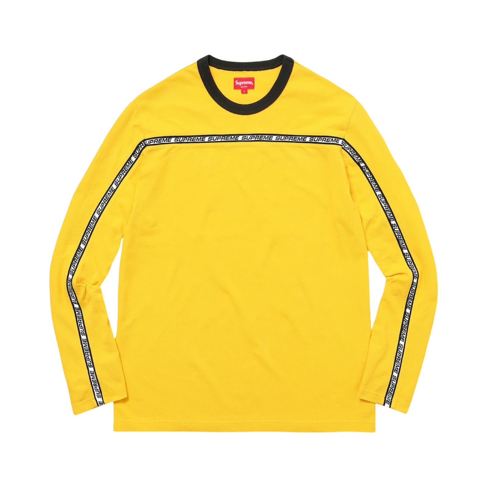 新品未使用 Supreme Tape Stripe L/S Pique Top Supreme Tape Stripe L/S Pique Top Yellow – Motion.