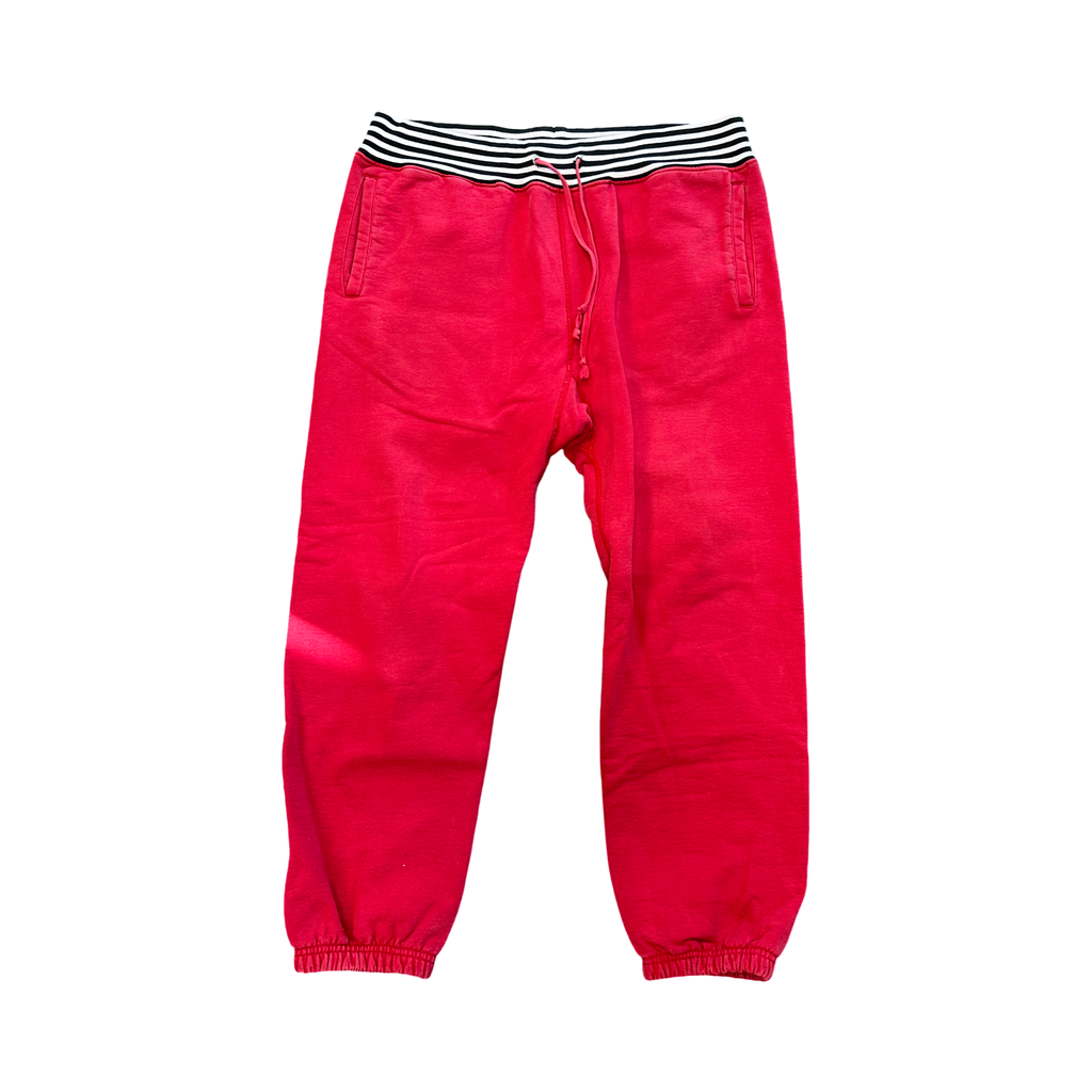 Supreme Striped Waist Band Sweatpants Red