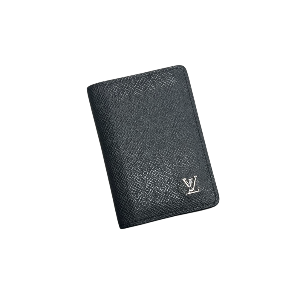 Louis Vuitton Taiga LV Logo Pocket Organizer Black