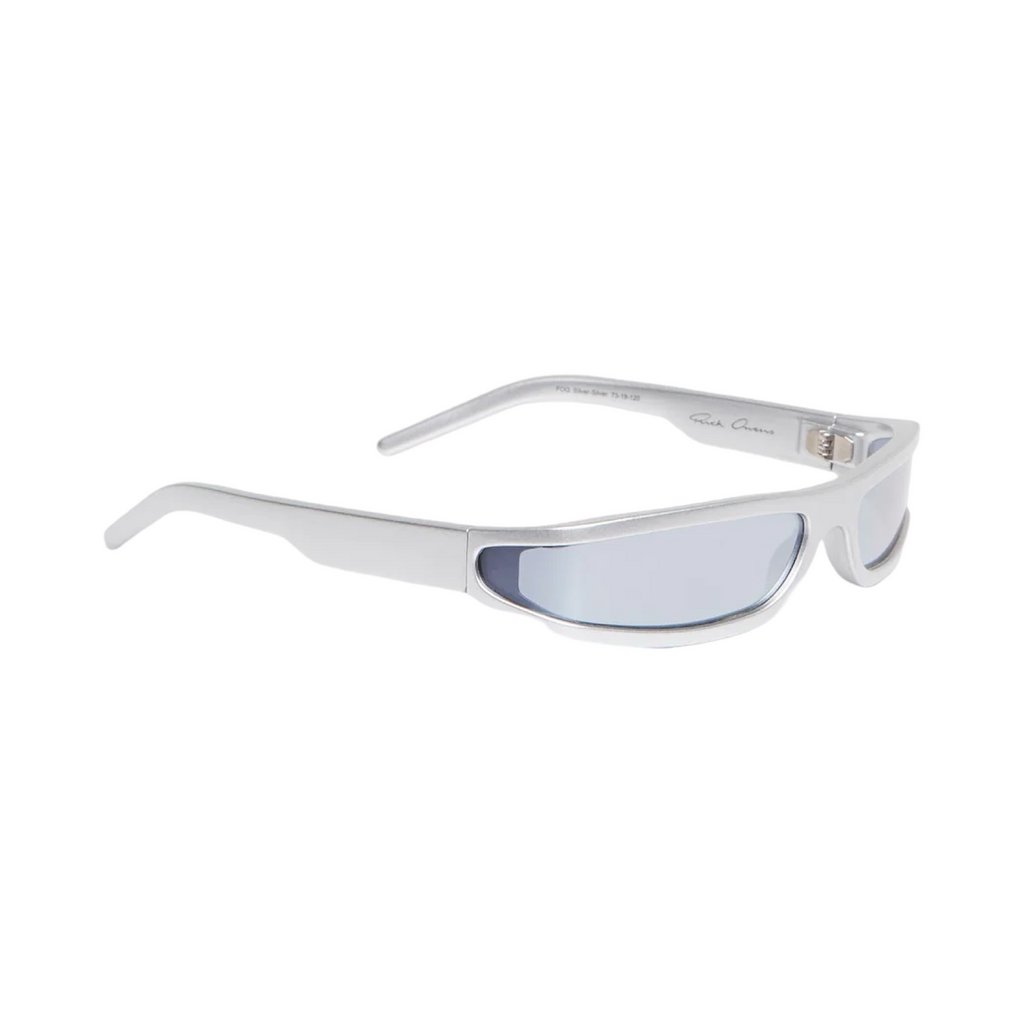 Rick Owens Fog Sunglasses Silver Temple