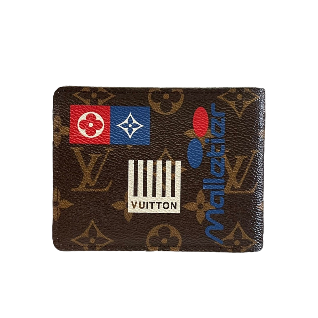 Louis Vuitton Multiple Wallet Monogram Logo Story Brown