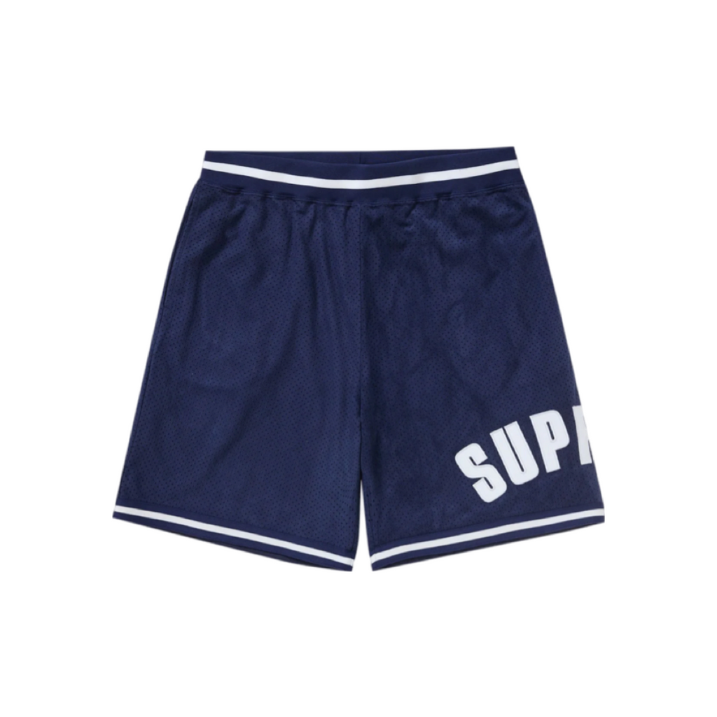 Supreme Ultrasuede Mesh Short Navy