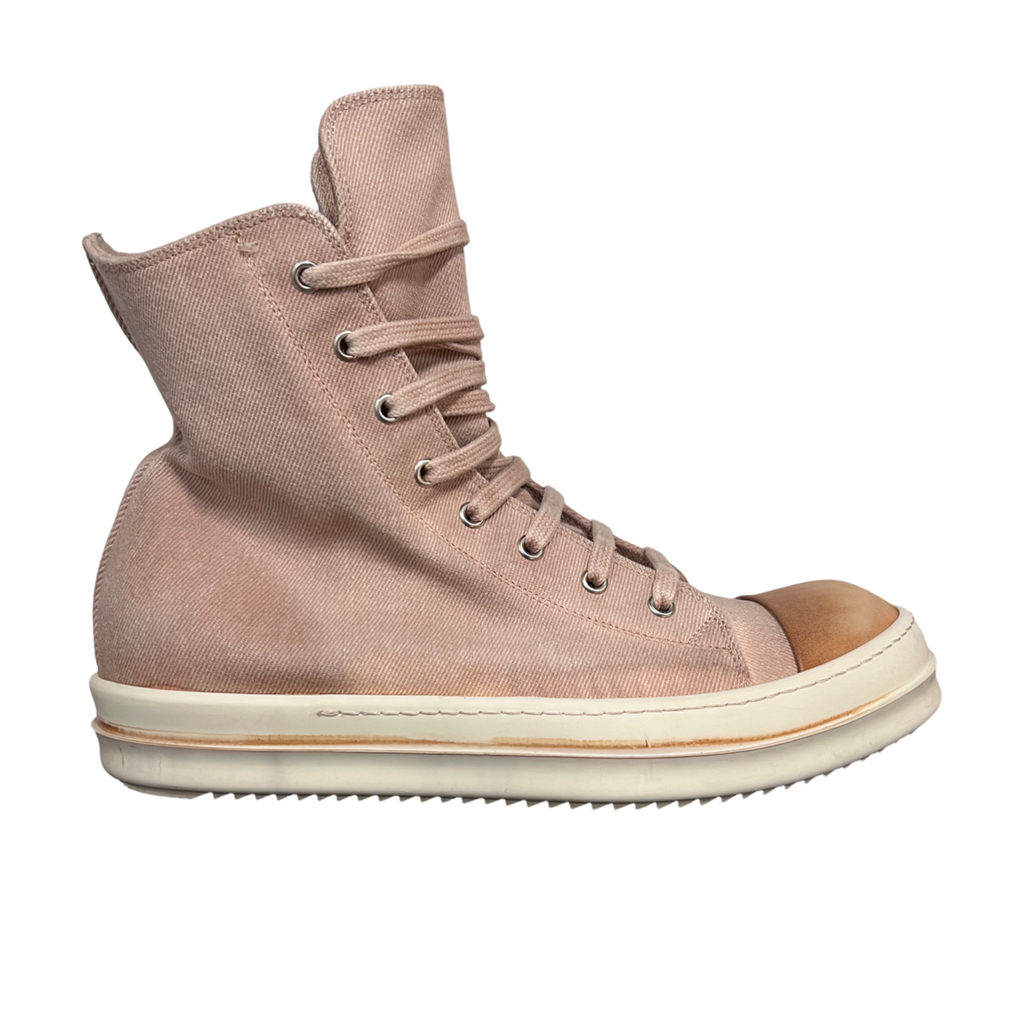 Rick Owens DRKSHDW High Top Sneakers Faded Pink