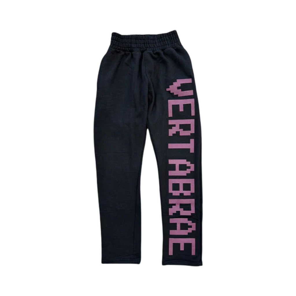 Vertabrae Sweatpants Black Purple