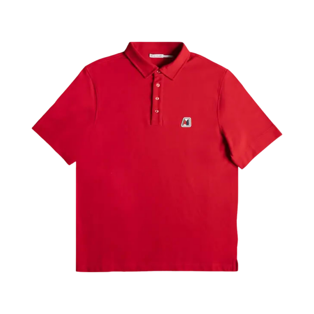 Moncler Maglia Polo With Logo 'Red'