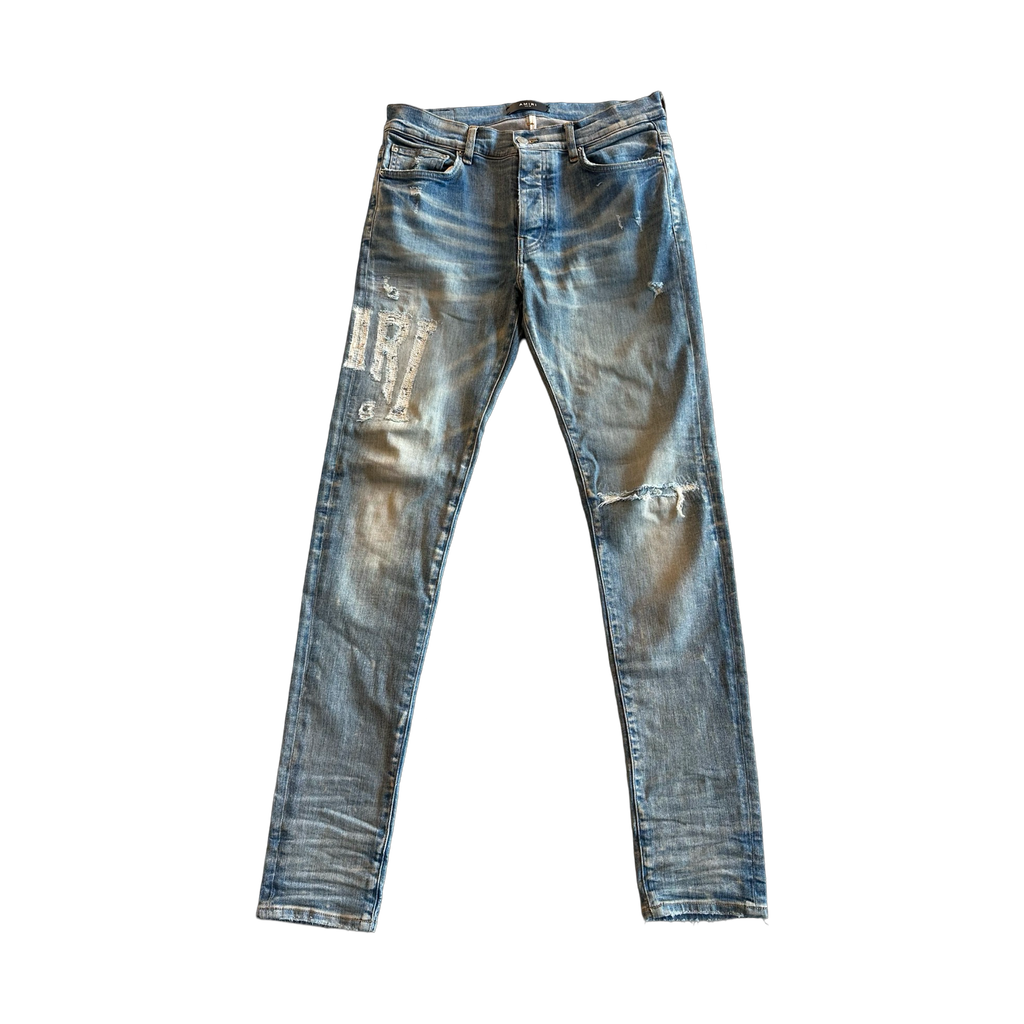 Amiri Core Logo Skinny Jeans Blue