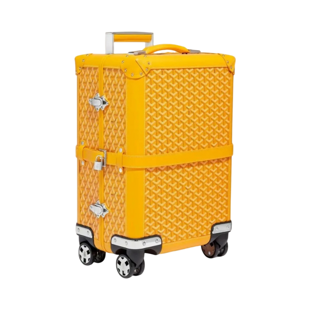 Goyard Aba Bourget Suitcase Goyardine Yellow